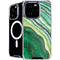 Kiwi Watercolor Geode iPhone 16 Pro MagSafe Case